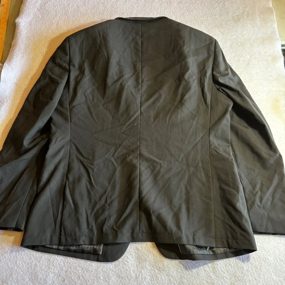 John Varvatos USA Men's Black‎ Wool Blazer Suit Coat Jacket Size 44R